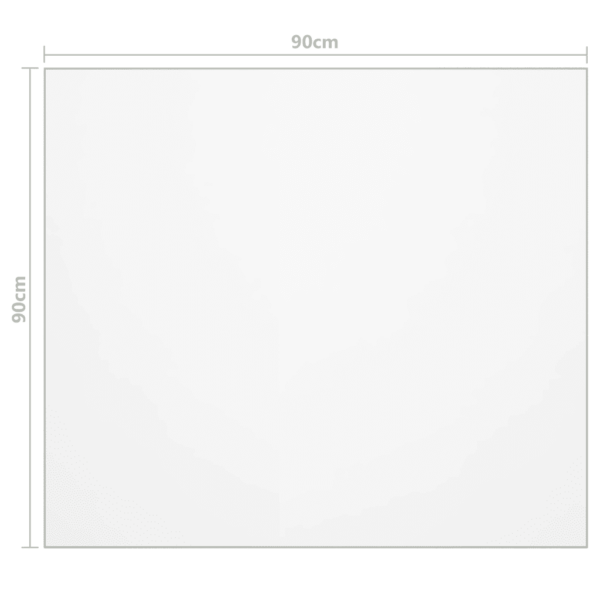 Läbipaistev PVC lauakaitse, 90 x 90 cm, 1,6 mm – 6