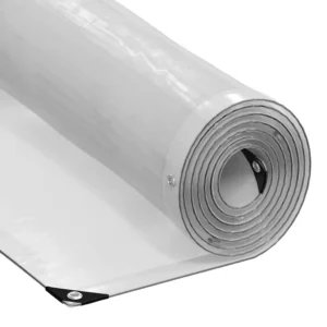 Läbipaistev presendikate aasadega, PE, 2 x 5 m, 140 g/m²