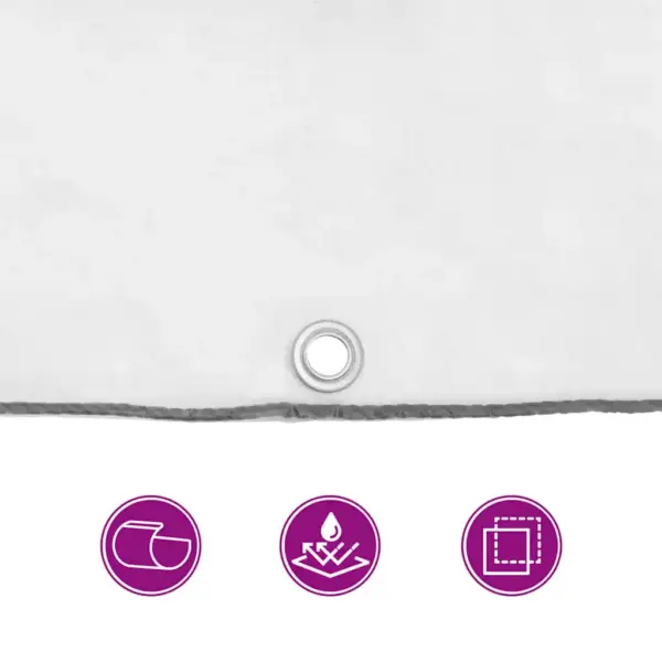 Läbipaistev presendikate aasadega, PE, 2 x 5 m, 140 g/m² – 9