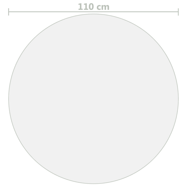 Ümmargune läbipaistev lauakaitsekile, PVC, Ø 110 cm, 1,6 mm – 5