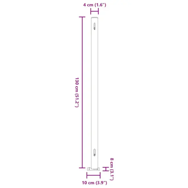 Lahtitõmmatav terrassi külgmarkiis, 220 x 500 cm, pruun kangas, hall raam – 10