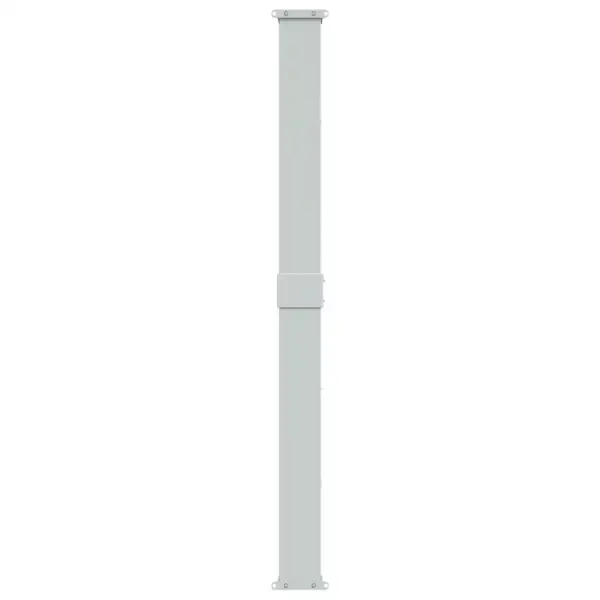 Lahtitõmmatav terrassi külgsein privaatsuseks, punane kangas, hall raam, 170 x (0–1200) cm – 8