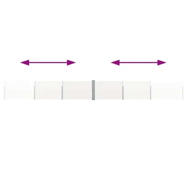 Lahtitõmmatav terrassi privaatsussein, 140 x kuni 1200 cm, kreemjas/hall – 6