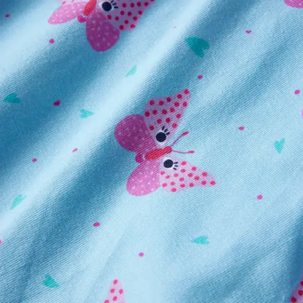 Laste A-lõikeline seelik liblikamustriga, sinine, suurus 104 – 5