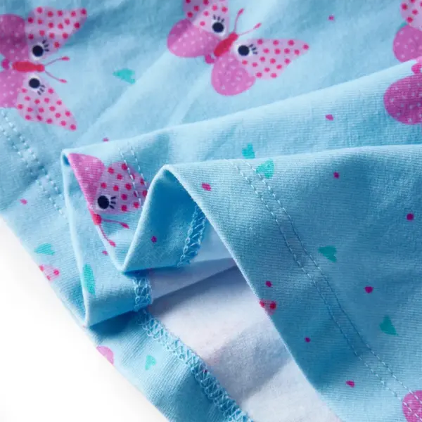 Laste A-lõikeline seelik liblikamustriga, sinine, suurus 104 – 6