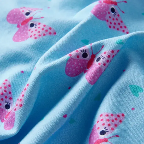 Laste A-lõikeline seelik liblikamustriga, sinine, suurus 104 – 7