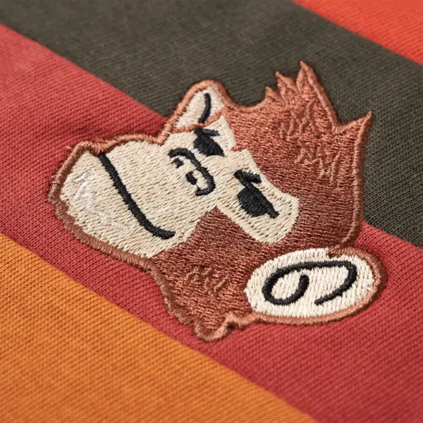 Laste dressipluus ahviembleemiga, oranž, suurus 128 – 4