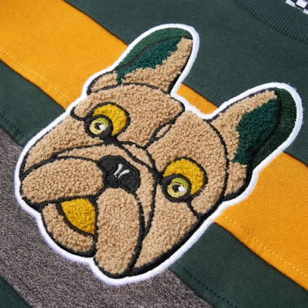 Laste dressipluus buldogi embleemiga, tumeroheline, suurus 116 (5–6 a) – 4