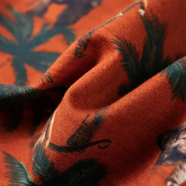 Laste dressipluus gorilla ja palmimustriga, hele rooste, 140 (9–10 a) – 7