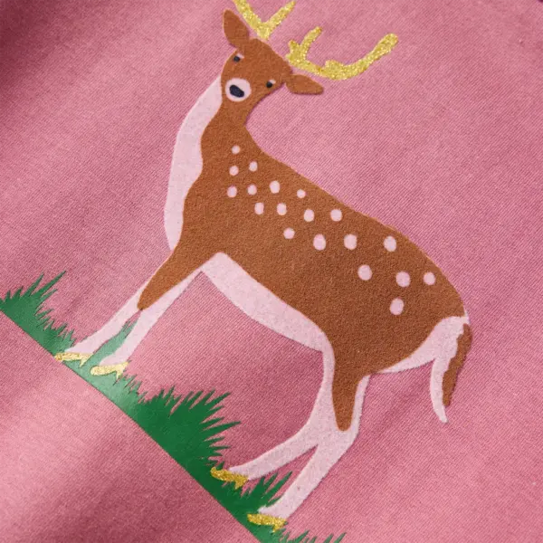 Laste dressipluus hirvekujundusega, vaarikaroosa, suurus 128 – 5