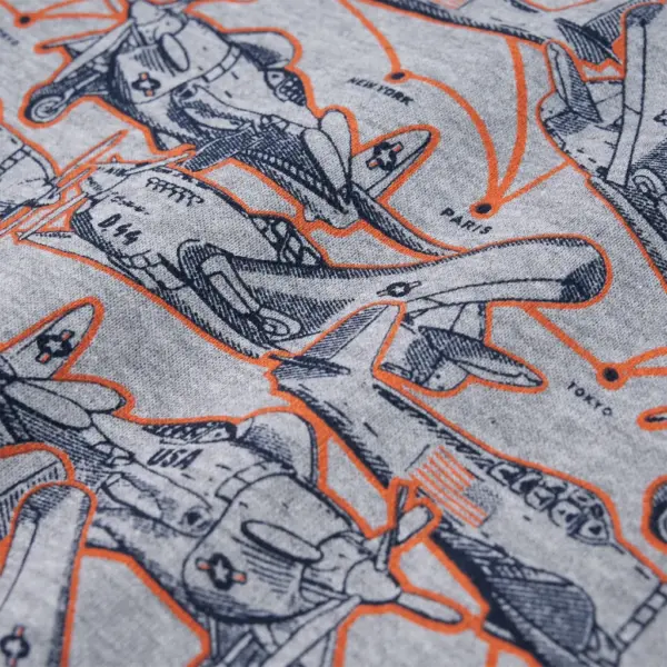 Laste dressipluus lennukitega, hallisegu, pehme fliisvoodriga, suurus 116 – 4