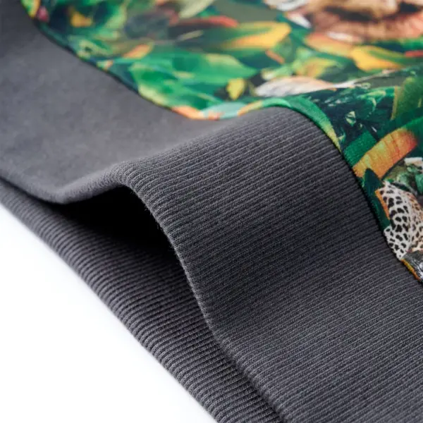 Laste dressipluus loomade ja taimede trükiga, mitmevärviline, suurus 140 – 6