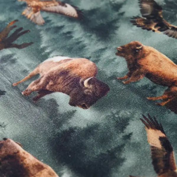 Laste dressipluus metsatrükiga, tumeroheline, suurus 140 (9–10 a) – 4