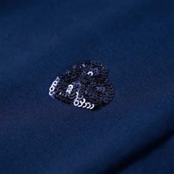 Laste dressipluus südamekujundusega ja volangidega, tumesinine, suurus 140 – 5