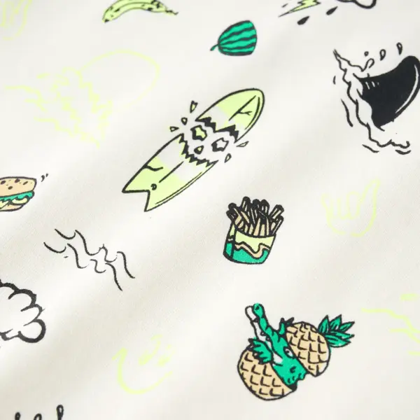 Laste dressipluus värvilise mustriga, pehme ekrüü, suurus 128 – 4