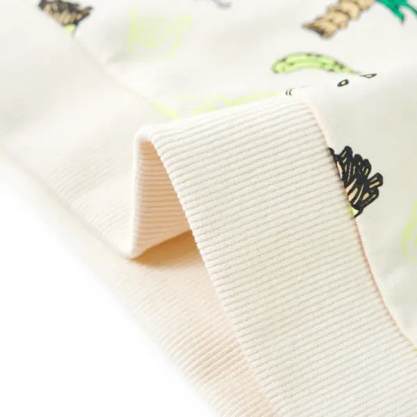 Laste dressipluus värvilise mustriga, pehme ekrüü, suurus 128 – 6