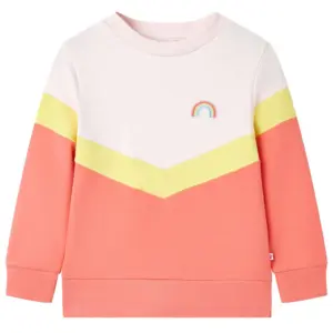 Laste dressipluus vikerkaare tikandiga, heleroosa, 95% puuvill, suurus 116