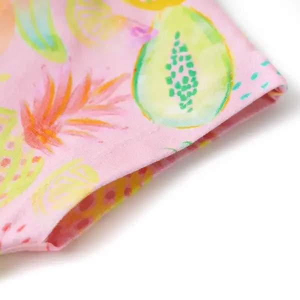 Laste kleit puuviljamustriga, heleroosa, suurus 128 – 5