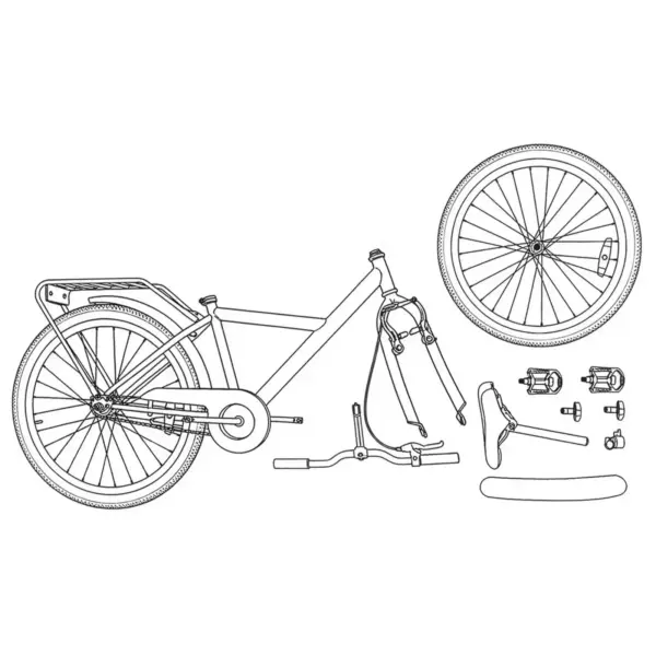 Laste jalgratas 24 tolli, roheline, terasraam, 8–12 aastastele – 8