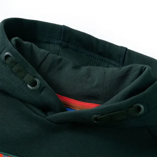 Laste kapuutsiga dressipluus WINNER-trükiga, tumeroheline-tumehall, suurus 140 – 3