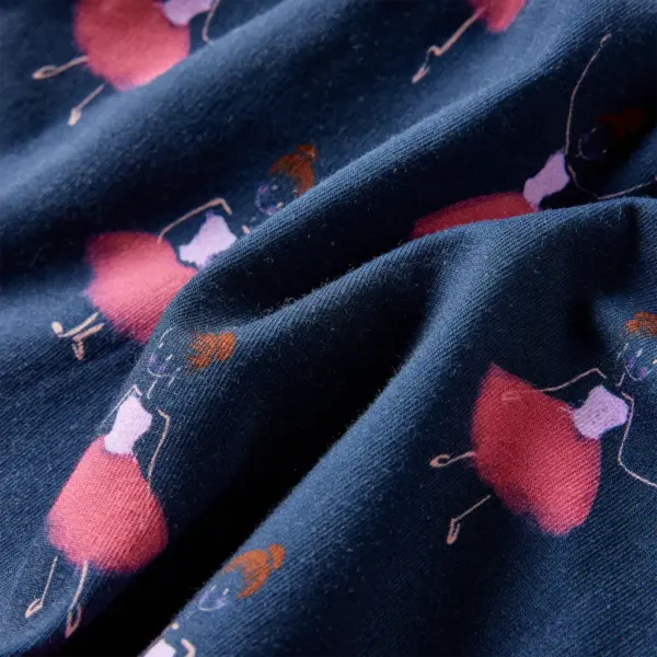 Laste kleit baleriiniprindiga, tumesinine, suurus 116 – 8