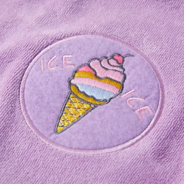 Laste kleit jäätise tikandiga, lilla, suurus 92 – 4