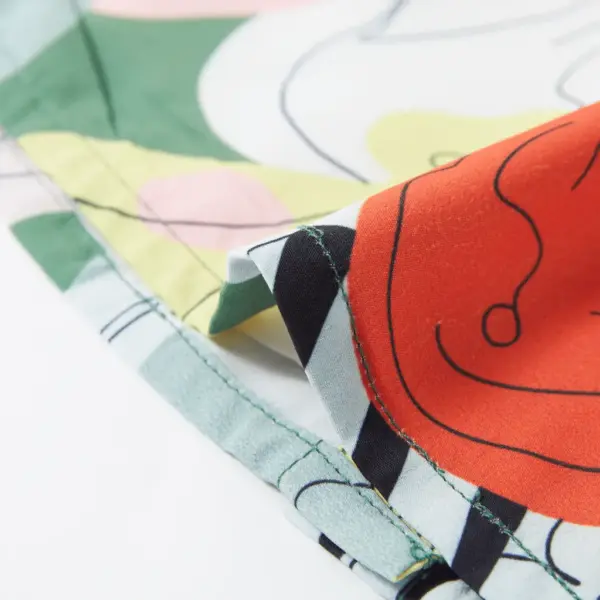 Laste lühike kleit loomatrükiga, roheline, pingutusnööriga vöökoht, suurus 116 – 6