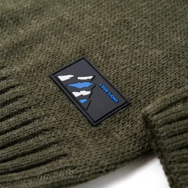 Laste kootud kampsun, khaki, 100% puuvill, suurus 92 – 5