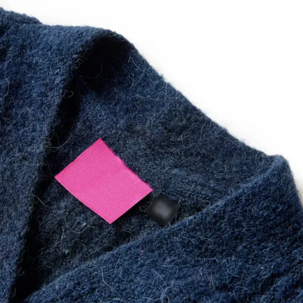 Laste kootud kardigan V-kaelusega, tumesinine, suurus 140 – 3