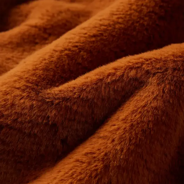 Laste kapuutsiga kunstkarusnahast jakk, konjakipruun, suurus 92 (1,5–2 a) – 7