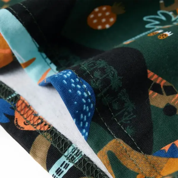 Laste pidžaama dinosaurusetrükiga, tumeroheline, 100% puuvill, suurus 92 – 11