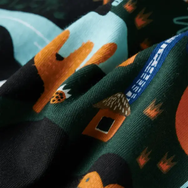 Laste pidžaama dinosaurusetrükiga, tumeroheline, 100% puuvill, suurus 92 – 12