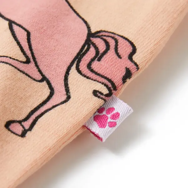 Laste pidžaama ükssarviku mustriga, heleoranž, lühikeste varrukatega, suurus 140 – 6