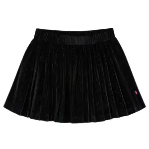 Laste plisseeritud seelik lureksiga, must, suurus 128 (7–8 a)