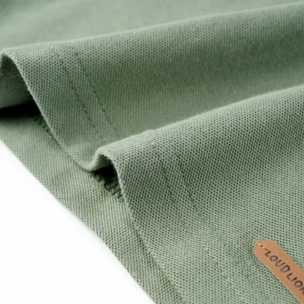 Laste polosärk palmipuumustriga, khaki, 128 (7–8 a) – 6