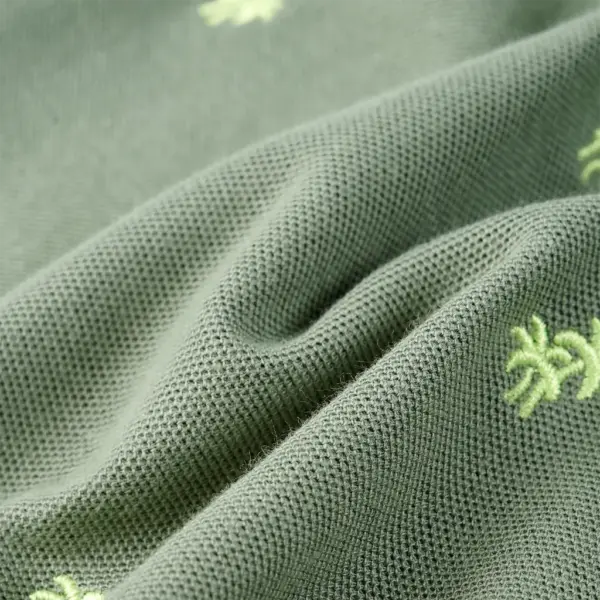 Laste polosärk palmipuumustriga, khaki, 128 (7–8 a) – 7