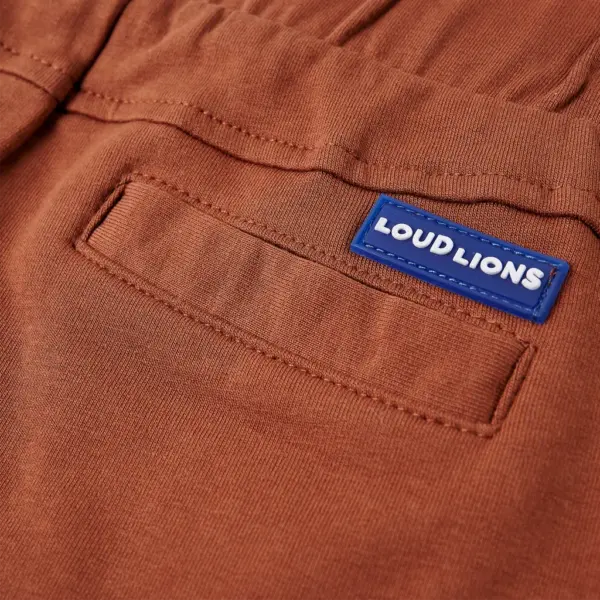 Laste lühikesed püksid elastse pingutusnööriga, pruun, suurus 128 – 6