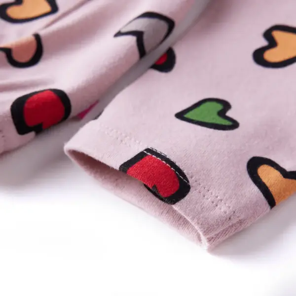 Laste dressipluus värviliste südametega, roosa, suurus 128 – 5