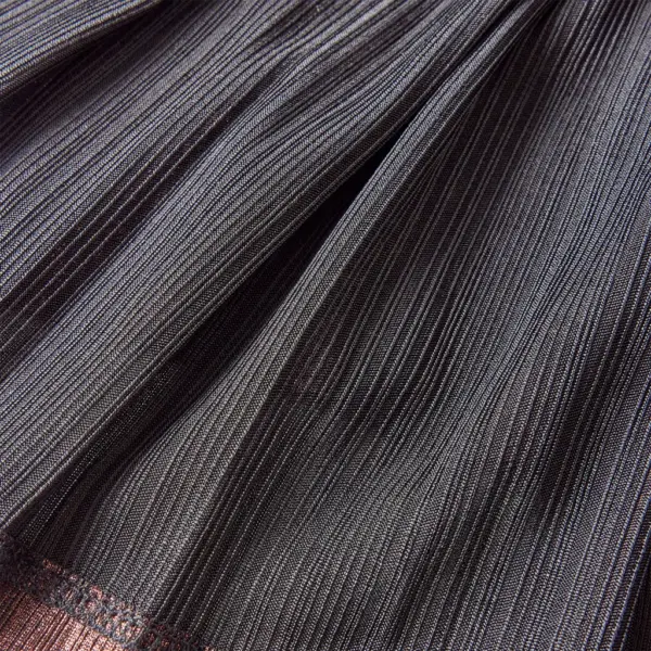 Laste sädelev plisseeritud seelik, konjakipruun, suurus 128 (7–8 a) – 7