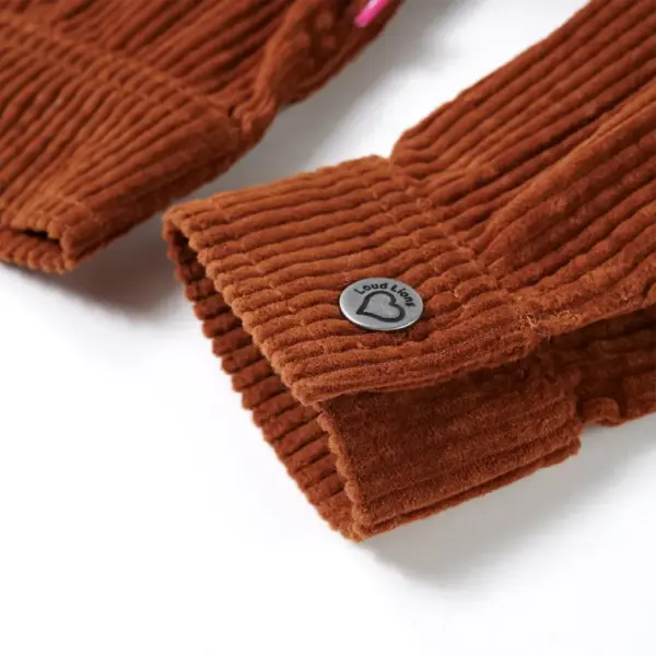 Laste sametjakk kunstnahast kraega, konjakipruun, suurus 128 – 6