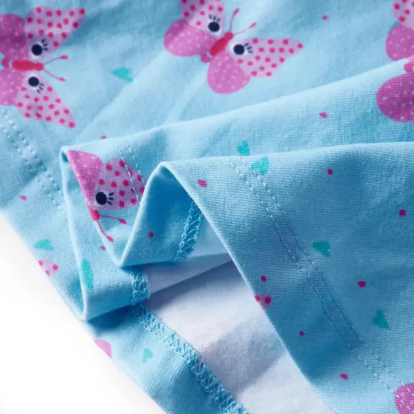 Laste A-lõikeline seelik liblikamustriga, sinine, suurus 140 – 6