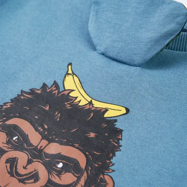 Laste dressipluus gorillatrükiga, sinine, suurus 128 – 5