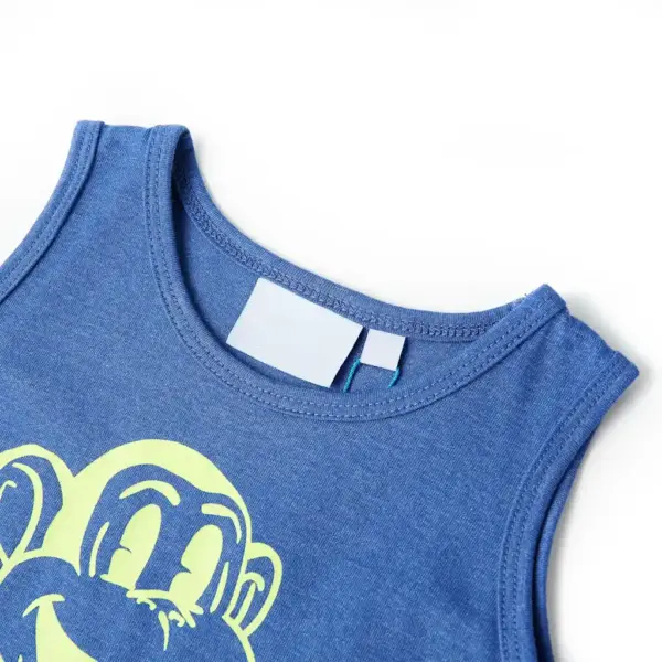 Laste maika ahvitrükiga, sinine melange, suurus 116 (5–6 a) – 3