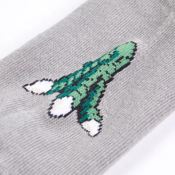 Laste sokid trükimustriga, 5 paari, sinine/hele khaki/helesinine, EU 26–29 – 3