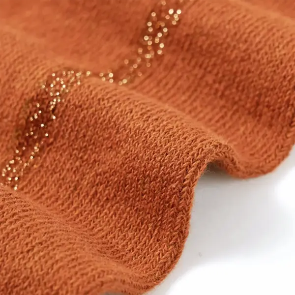 Laste sukkpüksid sädeleva ribaga, konjakipruun, suurus 116 – 4