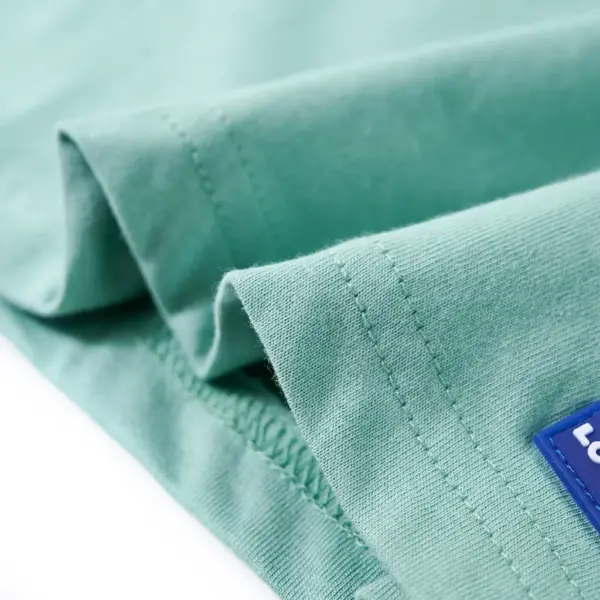 Laste T-särk dinosaurusetrükiga, 100% puuvill, hele khaki, suurus 128 – 6