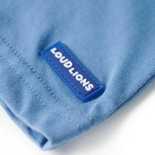 Laste T-särk dinosaurusetrükiga, sinine, 100% puuvill, suurus 140 – 5