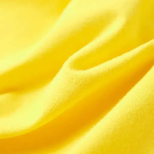 Puuvillasegune laste T-särk jalgrattatrükiga, kollane, suurus 104 – 7