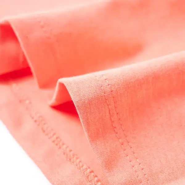 Laste T-särk jalgrattatrükiga, neoonkorallpunane, suurus 128 – 6