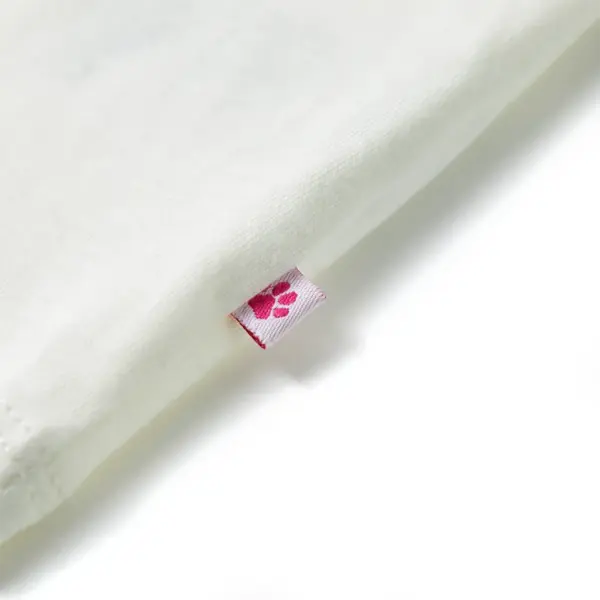 Laste T-särk volangidega varrukatega, koonusjäätise trükiga, helebeež, 100% puuvill, suurus 92 (sobib 1,5–2 aastasele) – 5